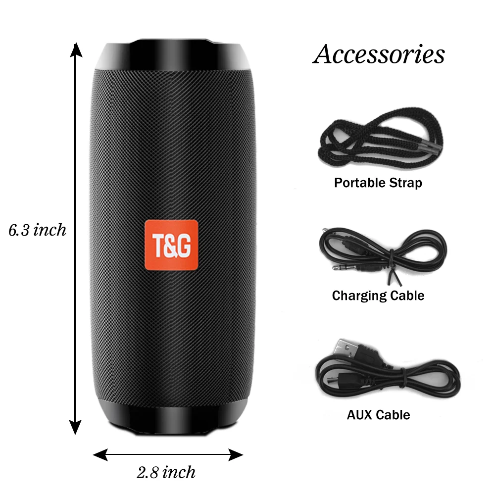 Wireless Portable TG117 Speaker Stereo Soundbar Outdoor Support TF Card FM Radio Bluetooth-compatible speakers for Tablet phones bluetooth speaker portable speaker mini bluetooth speaker