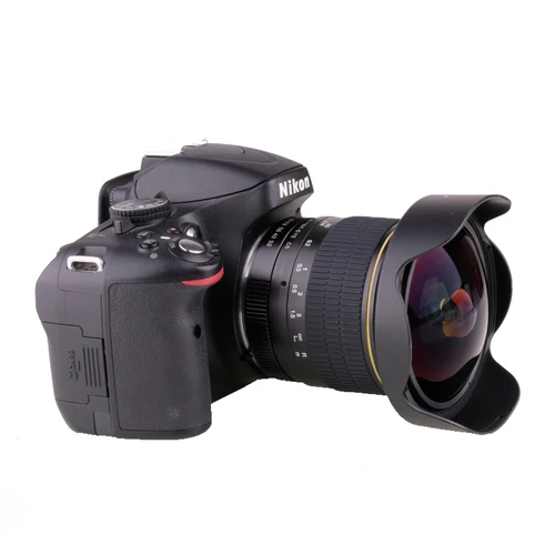 니콘 DSLR 카메라 용 8mm F/3.0 초광각 어안 렌즈, D3100 D3200 D5200 D5500 D7000 D7200 D800 D700 D90 D7100 무료 배송 2