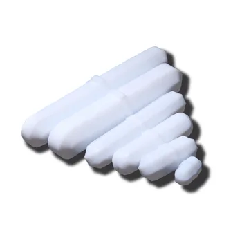 

B11x52mm Octagonal Magnetic Stir Bar Stirring Bars White PTFE Stir Rod Teflon Spin Bars, Pack of 10pcs