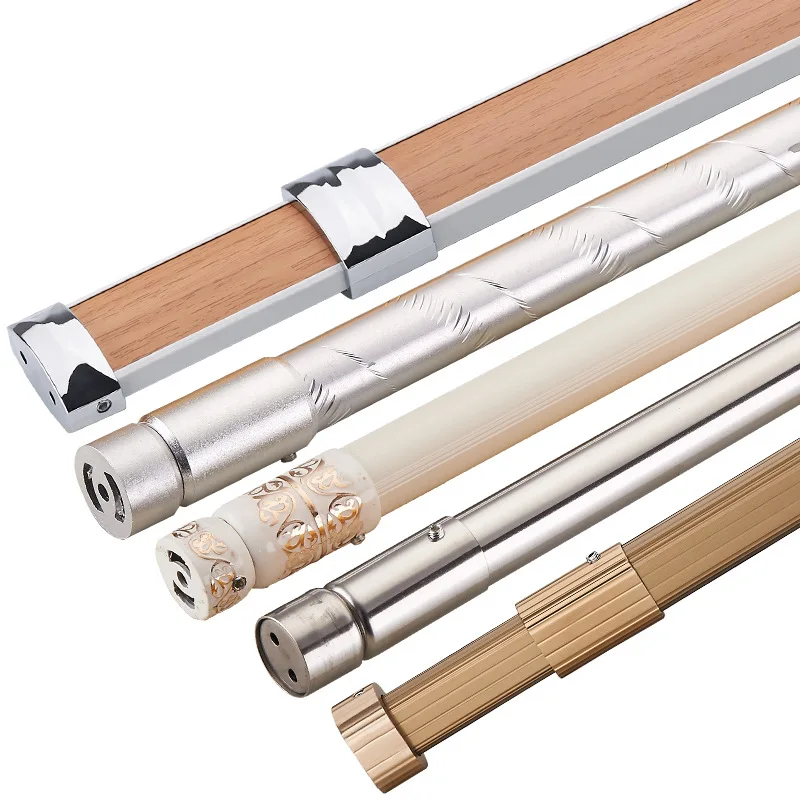 

Thick Clothes Pole of Closet Aluminium Alloy Telescopic Rod Hardware Accessories Wardrobe Rod Clothes-hanging Lever Thick Flange