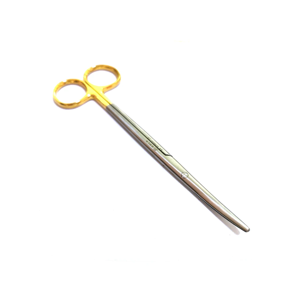 

15.2cm T.C Metzenbaum Scissors Sharp Curved Blade Reuseable Golden Handle stainless steel Scissors surgical instruments