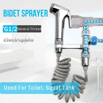 

Portable Handheld Bidet Spray Shower Set ABS Bathroom Toilet Bidet Shower Head Nozzle Holder Shower Hose Set Home Toilet Sprayer