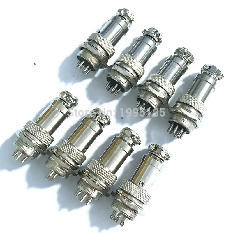 

1set GX16-2/3/4/5/6/7/8/9/10 Pin Male & Female Diameter 16mm Wire Panel Connector GX16 Circular Connector Aviation Socket Plug