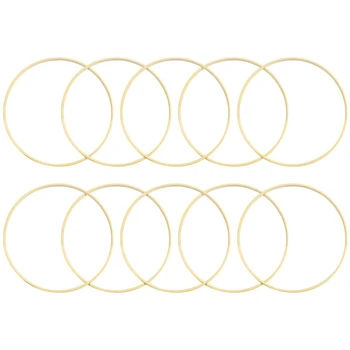 

Bamboo Dream Catcher Hoop Hoop Hoop Hoop Tassel Ring Tassel Ring Suitable for Dream Catchers DIY Craft 20 cm 10 Pcs