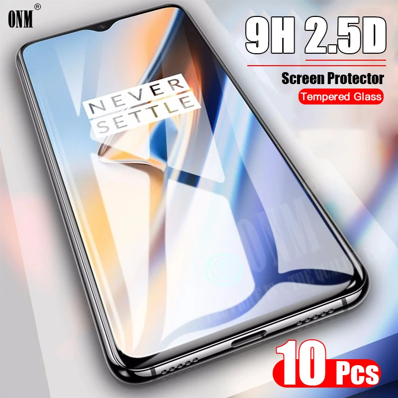 

10 Pcs Tempered Glass For OnePlus 7T 7 6T 6 5T 5 3T 3 Screen Protector Tempered Glass For One Plus 7T 7 6T 6 5T 5 3T 3 Film *