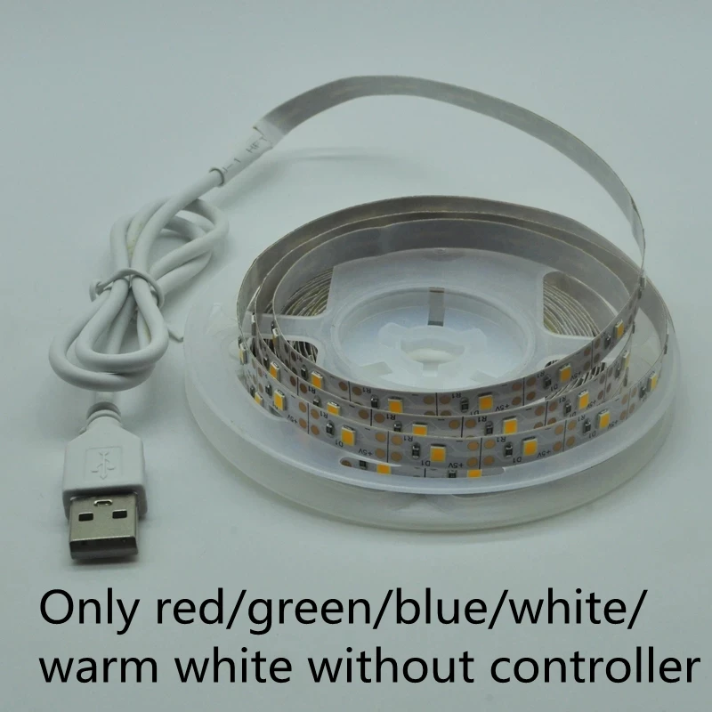LED Strip Light RGB 2835 Flexible Lamp Tape Diode USB Cable 3 Key Control DC5V 1M 2M 3M 4M 5M Desk Screen TV Background Lighting