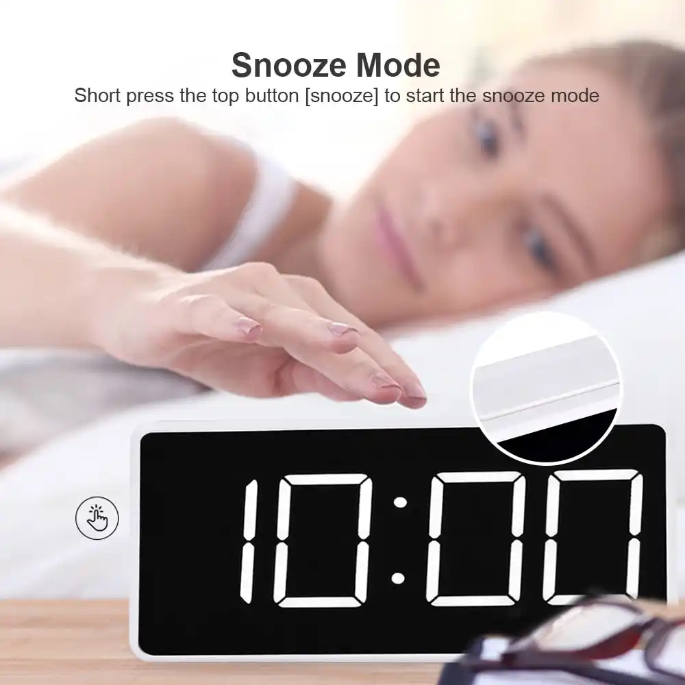 Led Anzeige Wecker Digital Led Elektronische Zeit Temperatur Kalender Tablelarm Uhr Usb Lade Student Schreibtisch Uhren Wecker Aliexpress