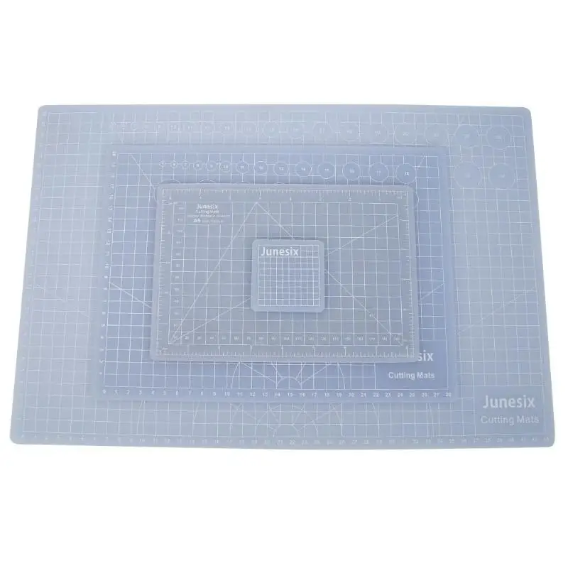 6x6 см/A5/A4/A3 прозрачный коврик для резки из ПВХ с измерительной сеткой вырезанная доска письмо и рисование Pad Профессиональная бумажная доска