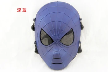 

2020 High Quality Halloween Spiderman Face Mask Unbreakable Flexiable Newest Spiderman Faceshell with Lens