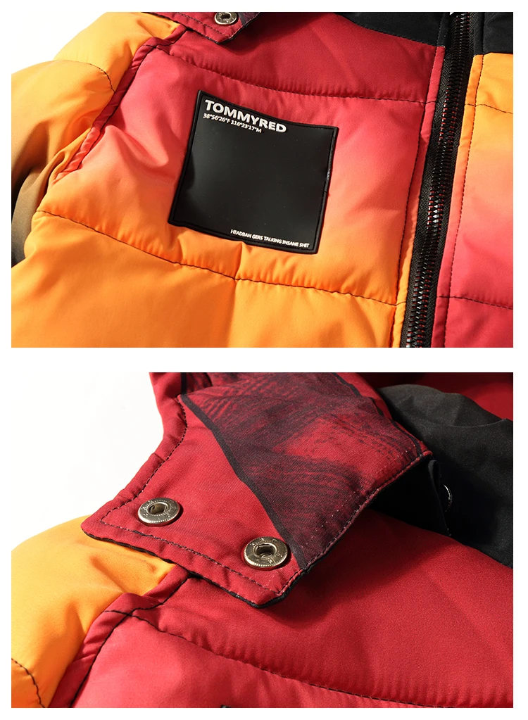 Privathinker Men Women Thicken Winter Warm Parka Jackets Korean Hip Hop Streetwear Man Hooded Outdoor Coats