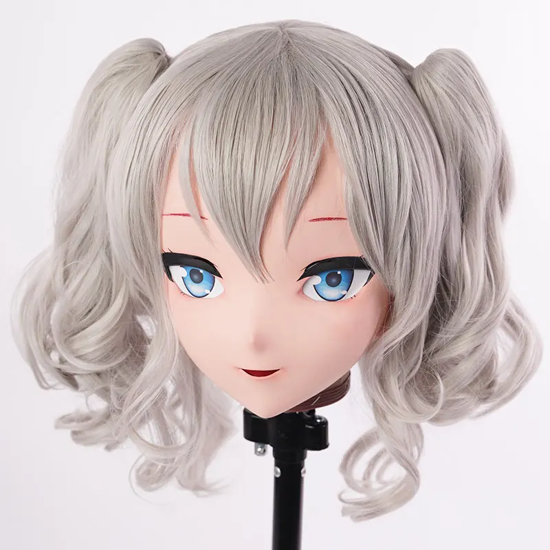 LiLi Mask-82) милая девушка BJD Смола полная голова на заказ в стиле японского аниме силиконовая кигуруми маска крест комод кукла - Цвет: MASK