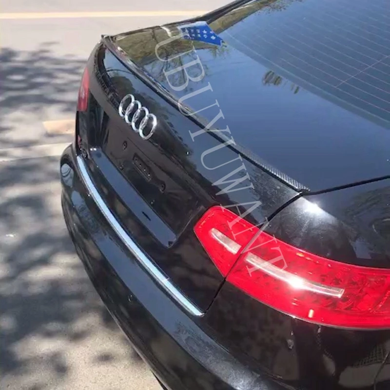 

For Audi A6 C6 High Qiality Carbon Fiber Exterior Rear Trunk Spoiler Car Tail Boot Wing Decoration 2009 2010 2011 2012