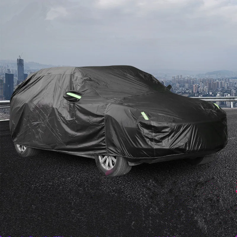 Черные Водонепроницаемые полные автомобильные Чехлы для Porsche Cayenne Macan Panamera 918 911 718