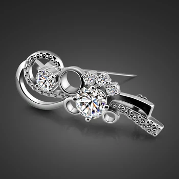 

Luxury 100% 925 Sterling Silver New Autumn Winter Plant Flowers Leaves Vintage Brooch for Women Sweater Coat Accessories Gift