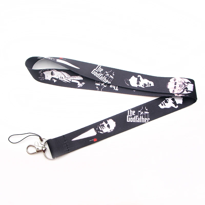 PC148 The Godfather Badge Lanyard for Keys ID Holders Mobile Phone Neck Straps keychain Key Holders