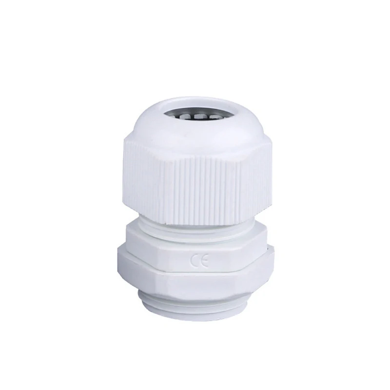 1pc IP68 PG7 for 3-6.5mm PG9 PG11 PG13.5 PG16 PG19 PG21 PG25 PG29 Wire Black Waterproof Nylon Plastic White Cable Gland