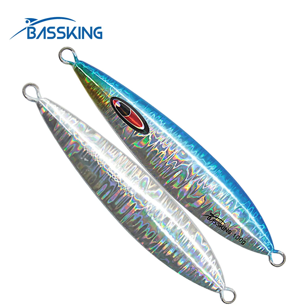 Металлическая светящаяся приманка BASSKING для медленного джиггинга 60 г 80 100 160 200