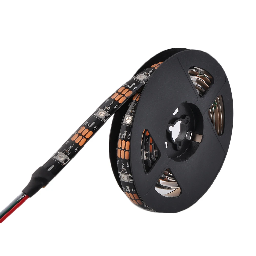 WS68 12 RGB 5050 SMD Светодиодные ленты лампы Водонепроницаемый гибкий светодиодный лента светильник USB 5V Новогоднее украшение полоска лампы светильник