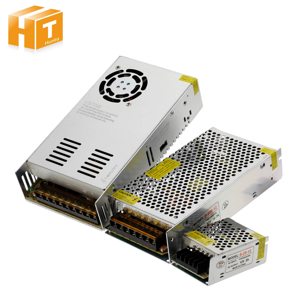 Импульсный источник питания для светодиодной ленты DC12V 1A 2A 5A 8.3A 10A 15A 16.7A 20A 25A 30A 33A 40A