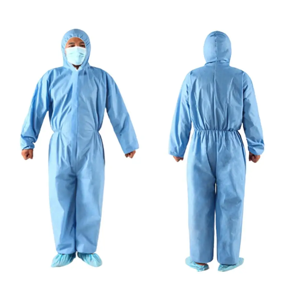 

Unisex Disposable Non Woven Zip Isolation Gown Overall Coverall Protective Suit Isolation Gown Overall Coverall Protective Suit