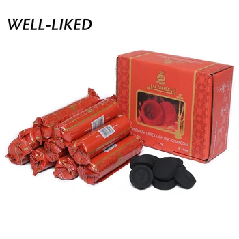 

100 pcs Naturel Chicha Fully Burning Coal Charcoal Quickly Light Charcoal For Shisha Hookah Chicha Sheesha Wholesale