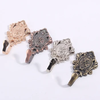 

NEW Vintage Style Wall Hanging Coat Hooks Metal Curtain Tieback Holders Decorative Curtain Tiebacks Hooks 2Pcs