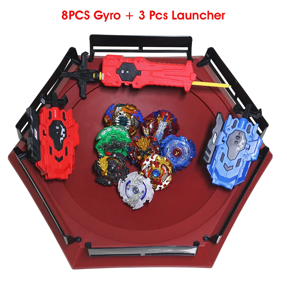 TAKARA TOMY Beyblade с пусковым устройством Arena Stadium Toupie волчок Beyblade Burst Metal 4D Фьюжн-игрушки для детей - Цвет: R58PCS