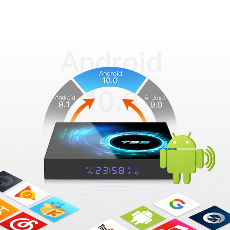 ТВ приставка на Android 10 четырёхъядерный процессор H616 4 ГБ 32 64 2 4G Wi Fi Google Play 6K Box