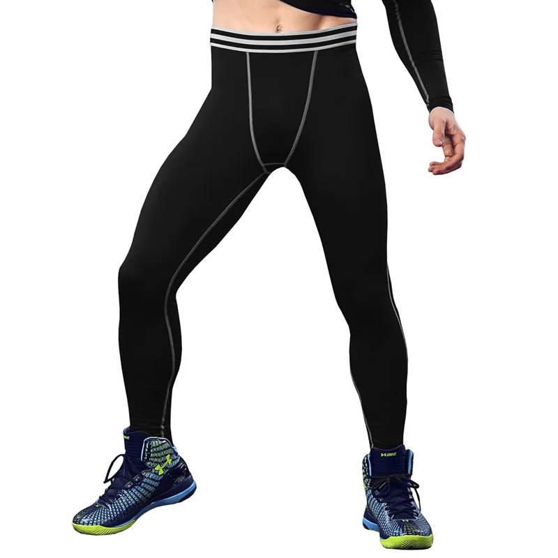 

C Fitness Pants Men's Basketball Running Training Pants Elasticity Compression Quick Drying Pants Sports Leggings Capri Ma28