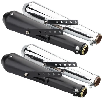 

Hot New Universal Motorcycle Racer Exhaust Pipe Muffler Tail Tube Silencer Two Style Two Color for Honda CRF230F CRF150F