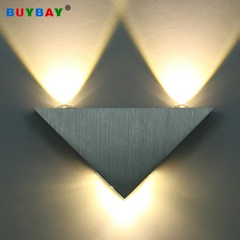

Modern Minimalist LED Trangle Wall Lamp Aluminum Body Bedside Lamp for Living Room Bathroom Aisle Decor Lampara Led Mirror Light