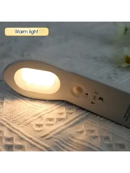 

LED Human Body Induction Night Light Lamp USB Rechargeable PIR Infrared Motion Sensor Bedside Wall Aisle Lights