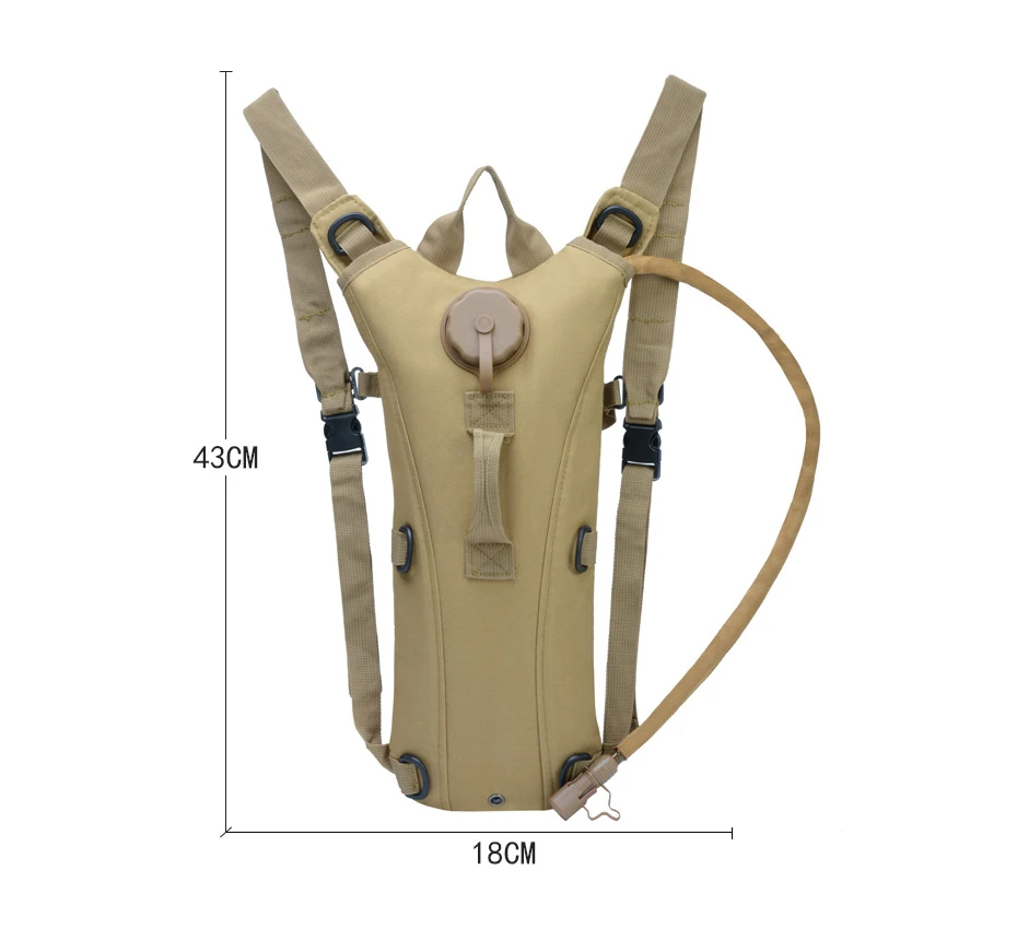 3L большой объем для воды сумка Тактический водный рюкзак для пешего туризма рюкзаки камуфляжная бейсболка для езды и походов Кемпинг