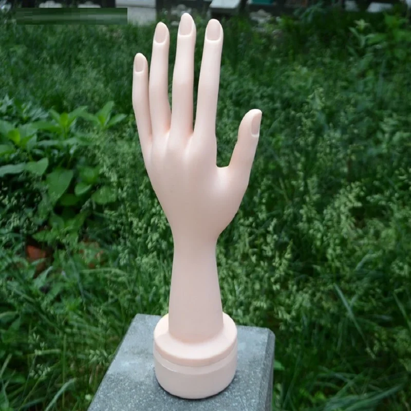 Cammitever Flessibile Mano Sinistra Chiodo Vetrina Manichino Posa Modello Falso Orologio Anello Bracciale Guanti Donna Stand Display Manichino Mano