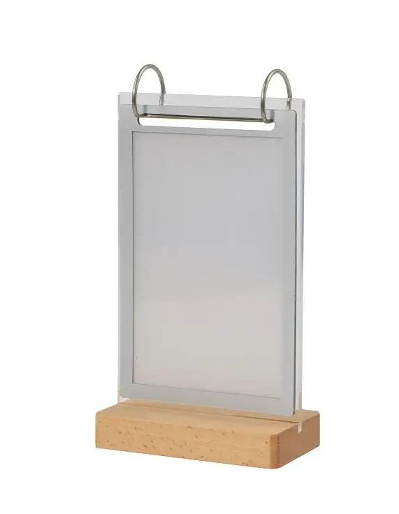 

A5 279*168mm Acrylic Restaurant Table Menu Sign Holder Display Stand With Poster Menu Paper Frame 10PCS
