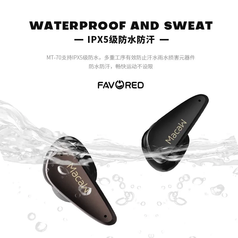 Macaw True Wireless Earbuds Bluetooth 5.0 Earphones TWS HiFi Stereo Earbuds Headset Sport Headphone For Phone