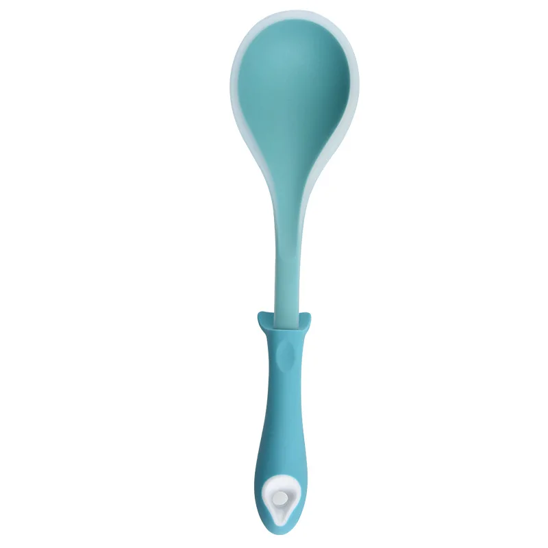 Spoon Blue Кухонные антипригарные кухонные инструменты, силиконовая ложка, паста, сервер, шлицевая Тернер, посуда, приспособления для выпечки, столовая посуда, аксессуары, поставка - Цвет: Spoon Blue
