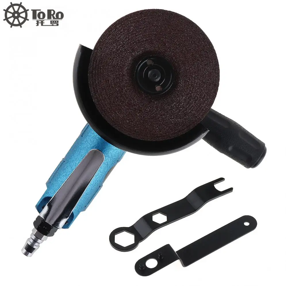 

TORO TR-6040 Mini High-speed 4 Inch Powerful Blue Pneumatic Polisher Air Angle Grinder for Machine Polished / Grinding / Cutting