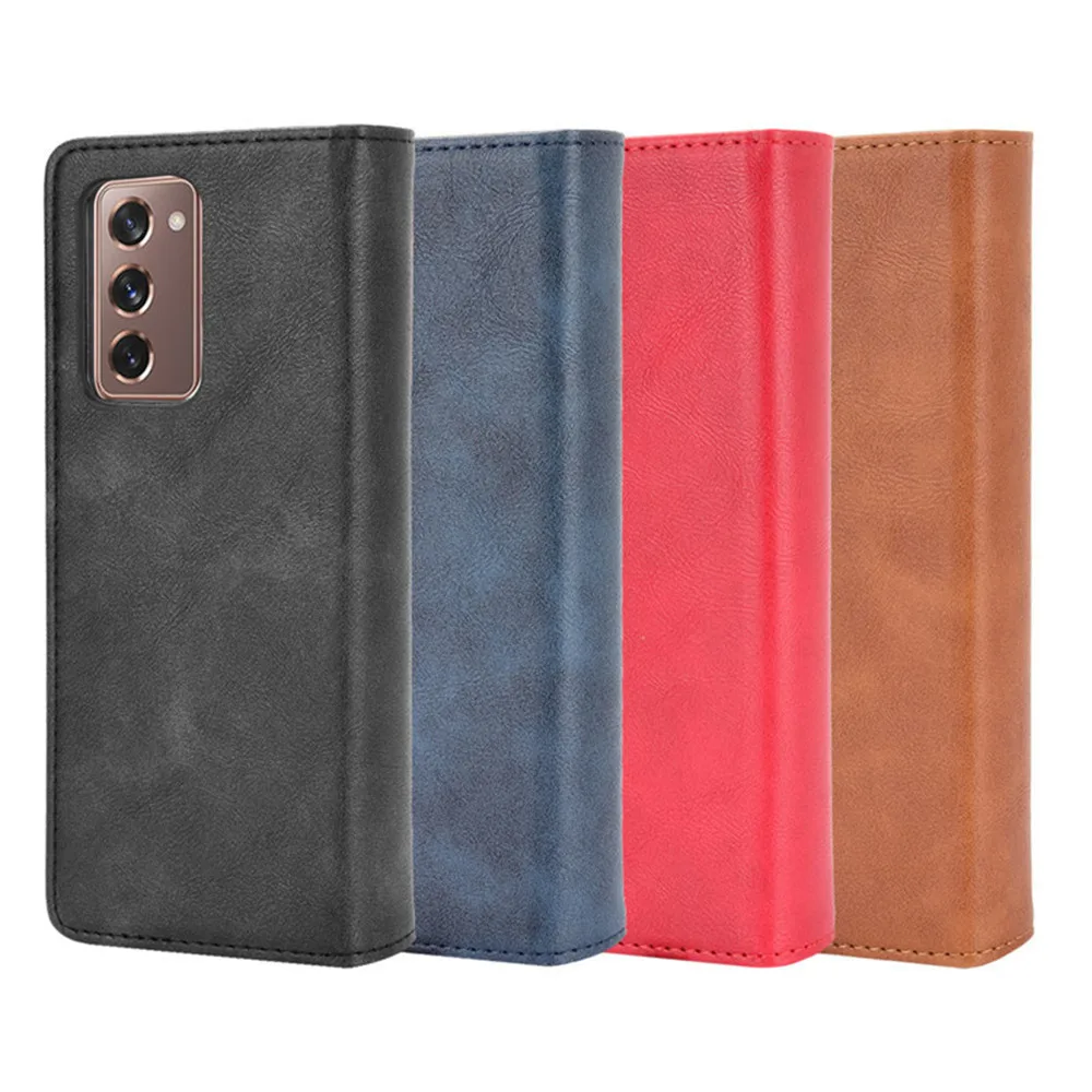 

Wallet Case for Samsung Z Fold 2 5G Flip Full Protective Cover for Galaxy Z Fold2 Funda Stand Leather Para