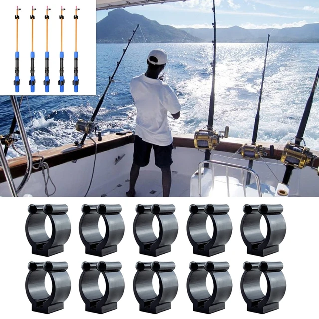 10pcs Fishing Rod Holder Clips Nylon Pool Cue Fish Poles Wall Mounted  Storage Rack Fishing Accessories - AliExpress