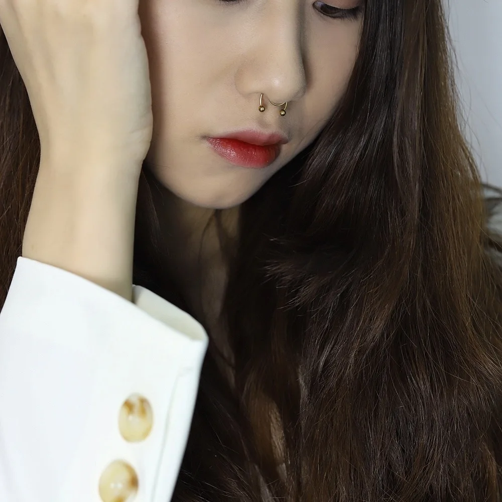 Fake Nose Ring Hoop Nose Septum Rings Stainless Steel Magnet Nose Punk Fake Piercing Body Jewelry Hip Hop Rock Ear clip Jewelry Fake Nose Ring Hoop Nose Septum Rings Stainless Steel Magnet Nose Punk Fake Piercing Body Jewelry Hip Hop Rock Ear clip Jewelry