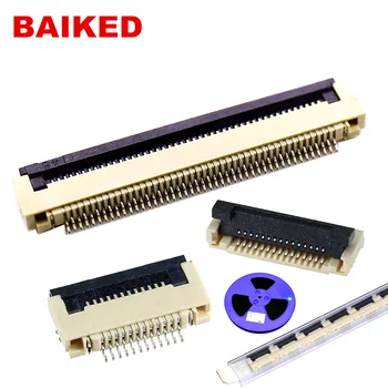 

4pcs FPC 0.5MM Connector socket FFC Clamshell Bottom Contact Type 4P 6P 8P 10P 12P 14P 18P 20P 22P 24P 30P 32P 36P 45P 50P 60P