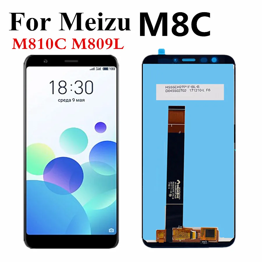 ЖК-дисплей 5 45 дюйма для Meizu M8C M810H M810L сенсорная панель дигитайзер в сборе M8 C |