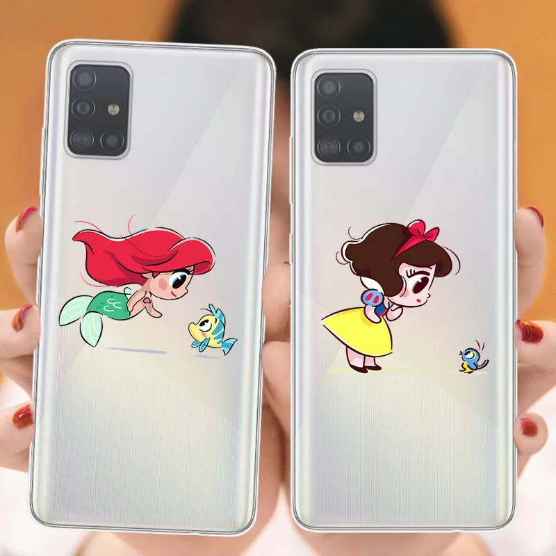 

Mini Princesses Phone Case For Huaweis P40 Lite P20 Lite P30Pro Mate 20Pro P20Pro Cute Mermaid Belle Snowwhite Cover Funda Coque