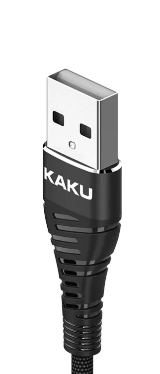 Черный KAKU usb micro кабель быстрая замена для xiaomi Redmi Note 5 Pro 4 Micro USB кабель для зарядки и передачи данных для samsung S7 устройство для мобильного телефона - Цвет: Черный