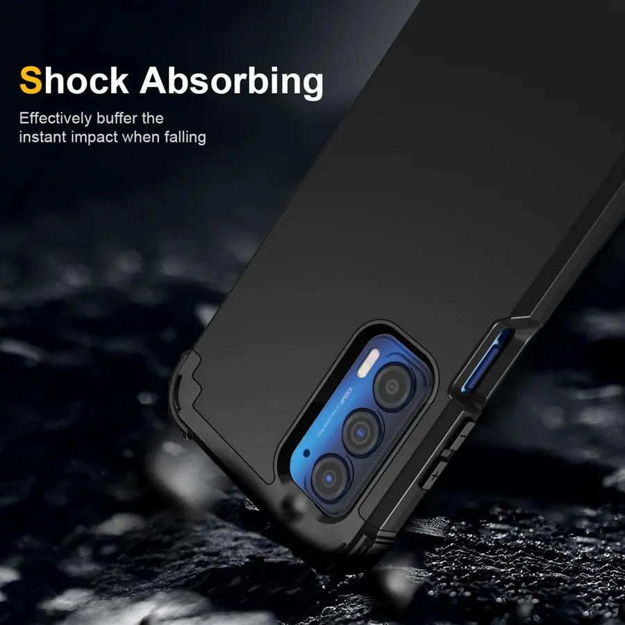 Fit Motorola edge 5G UW Heavy Duty Sturdy Armor Defender Impact Shockproof Protective Case For Motorola Moto edge Cover phone case leather phone case phone protector cover