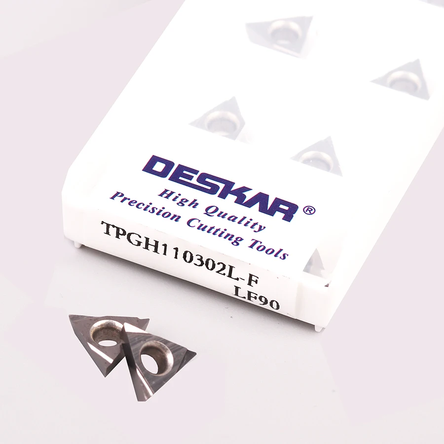 Токарные станки с ЧПУ, твердосплавные втулки, 10 шт, TPGH080202L F LF90 TPGH090202L F LF90