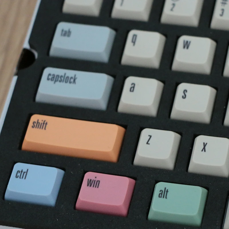 

Keycaps Mechanical Keyboard PBT Meter Color XDSA Ball Cap 158 Five-sided Sublimation Keycap Cherry38003000
