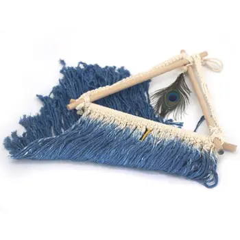 

Peacock Feather Macrame Woven Wall Hanging Tapestry Handmade Boho Chic Bohemian K4UA