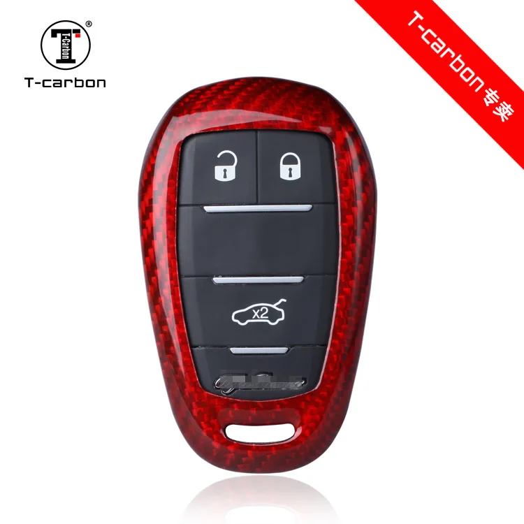 Colored glass fiber Car Key Case Cover Factory direct for For Alfa 17 Romeo Giulia Stelvio key shells color Car Accessories